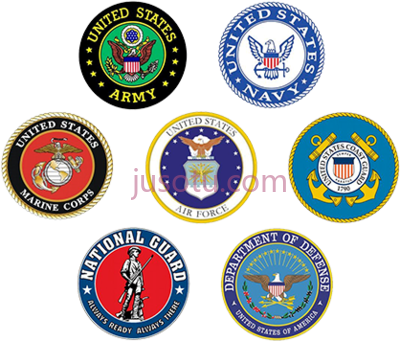军种标志章,military branches logo seals PNG