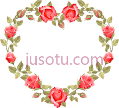 婚礼心花,rose dil shape PNG