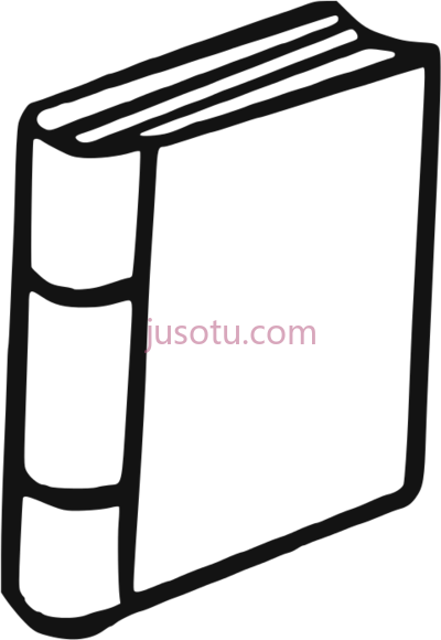 书本,open book black and white PNG