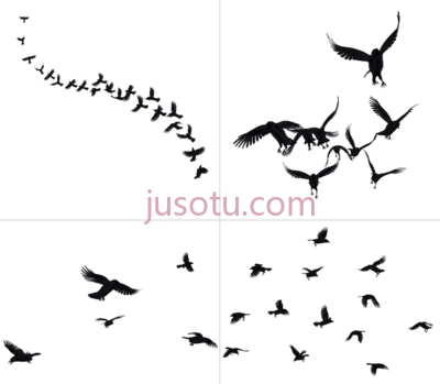 乌鸦飞行,flying ravens PNG