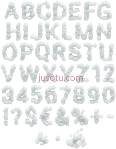 字母表,white font alphabet PNG
