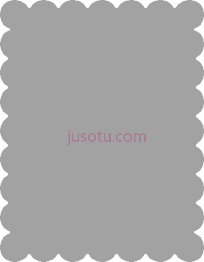 扇形边矩形,scallop border scalloped edge rectangle PNG