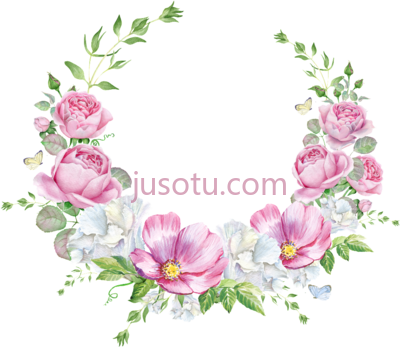婚礼花,hand painted layout wedding wall PNG