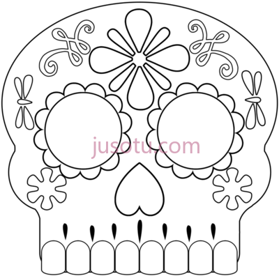头骨面具,day dead masks sugar skulls PNG