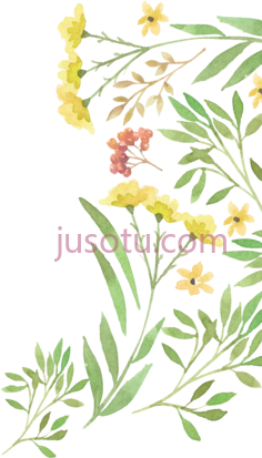 婚礼绿色花水彩,green watercolour PNG