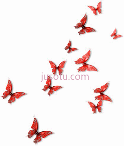 红蝴蝶,red butterfly butterflies PNG