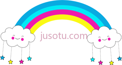 彩虹云,nuvem unicornio desenho arco iris PNG