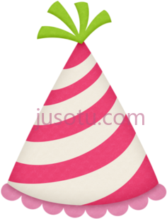 粉色生日帽PNG
