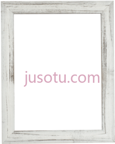 白色木质框架PNG