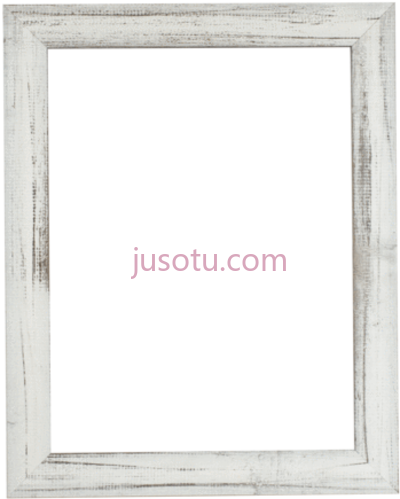 白色木质框架,custom frame white wood detail PNG