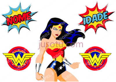 神奇女侠,mulher maravilha topper redondo PNG