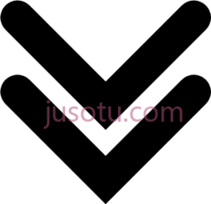 黑色双角箭头PNG