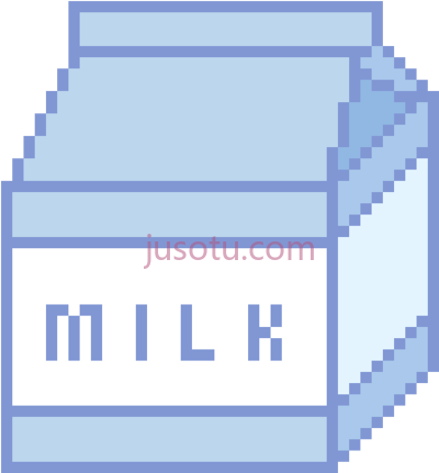 牛奶盒,nes milk carton pixel art PNG