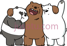 熊熊三贱客PNG