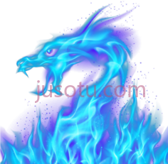 蓝烟火焰龙PNG