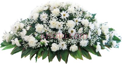 墓葬棺材花束,casket flower bouquet arrangement in burial PNG