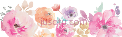 花卉水彩,result flowers watercolor border PNG