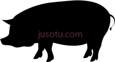 猪,pig silhouette PNG