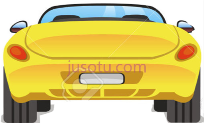 车后,back car cartoon PNG