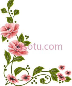 复古花卉,锉花 PNG