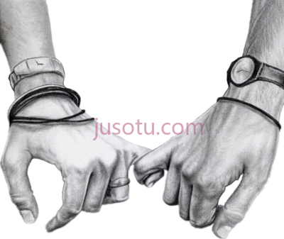 情侣牵手,holdinghands love couple sketch blackandwhite hands PNG