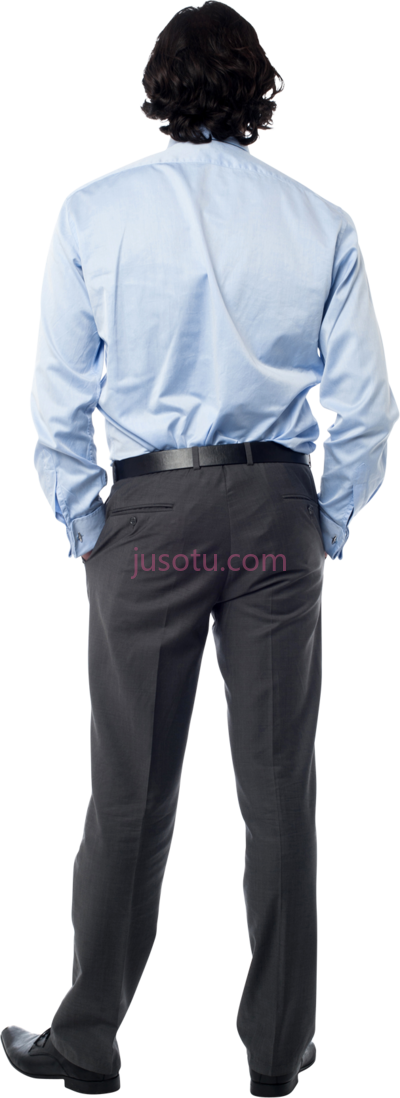 商人,business man standing back PNG