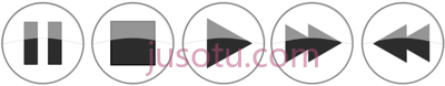 媒体播放器按钮,flat icon media buttons player PNG